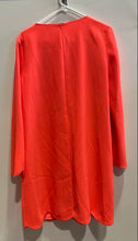 Load image into Gallery viewer, Tara Jarmon Womens Orange Long Sleeve Round Neck Back Zipper Shift Dress Size 42
