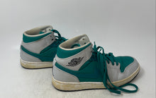 Load image into Gallery viewer, Nike Mens Air Jordan 1 Mid Gray Green Mid Top Lace-Up Sneaker Shoes Size 9.5
