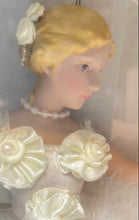 Load image into Gallery viewer, Dillard's Trimmings Blonde Hair Porcelain Ballerina Doll With White Outfit
