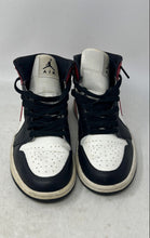 Load image into Gallery viewer, Nike Womens Air Jordan 1 Mid BQ6472-160 Black White Red Sneakers Shoes Size 7
