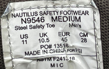 Load image into Gallery viewer, Nautilus Mens N9546 Brown Steel Safety Toe Waterproof Hiker Work Boots Size 11 M
