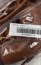 Load image into Gallery viewer, Aldo Womens Brown Faux Leather Zipper Pockets Adjustable Strap Luxury Backpack

