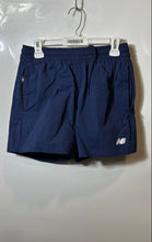 Load image into Gallery viewer, New Balance Mens Blue Flat Front Elastic Waist Drawstring Athletic Shorts Size M
