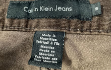 Load image into Gallery viewer, Calvin Klein Womens Brown Corduroy 5 Pocket Design Straight Ankle Pants Sz 16/32
