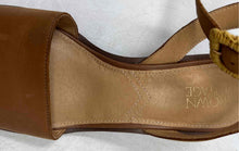 Load image into Gallery viewer, Crown Vintage Womens Railynn Brown Wedge Heel Ankle Strap Sandals Size 9.5M

