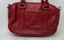 Load image into Gallery viewer, Calvin Klein Womens Red Leather Inner Pocket Double Handle Shoulder Purse

