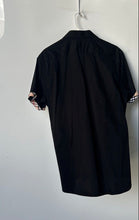 Load image into Gallery viewer, Envy Mens Black Plaid Cotton Short Sleeve Collared Button-Up Shirt Size XL
