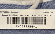 Load image into Gallery viewer, Tommy Hilfiger Mens White Long Sleeve Custom Fit Button-Up Shirt Size S/P
