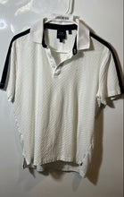 Load image into Gallery viewer, Armani Exchange Mens White Textured Short Sleeve Collared Polo Shirt Size Small
