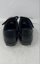 Load image into Gallery viewer, Maxome Kids Red Black Leather Hook And Loop Low Top Football Cleats Size 31

