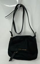 Load image into Gallery viewer, Authentic Marc Jacobs Womens Black Adjustable Strap Lined Crossbody Bag Stained
