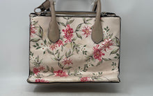 Load image into Gallery viewer, Nine West Womens Aidenne Beige Pink Floral Faux Leather Zip Top Satchel Handbag
