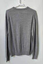 Load image into Gallery viewer, Banana Republic Mens Gray Heather Long Sleeve Knitted Pullover Sweater Size L
