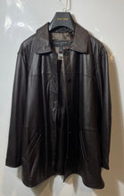 Load image into Gallery viewer, Centigrade Womens Brown Leather Long Sleeve Collared Jacket Coat Size 3X
