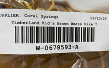 Load image into Gallery viewer, Timberland Kids Premium 6-Inch TB112809713 Brown Leather Ankle Boots Size 7
