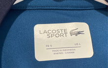 Load image into Gallery viewer, Lacoste Mens Blue Colorblock Short Sleeve Stretch Pullover T-Shirt Size Large
