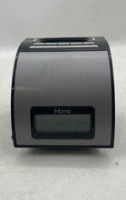 Load image into Gallery viewer, iHome iH110B Silver Expanded Bass iPod Alarm Clock Speaker Dock Not Tested
