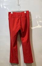Load image into Gallery viewer, New York &amp; Company Womens Red Stretch Flat Front Pockets Ankle Pants Size 10
