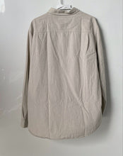 Load image into Gallery viewer, Calvin Klein Khakis Mens Beige White Printed Long Sleeve Button-Up Shirt Size XL
