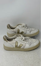Load image into Gallery viewer, Veja Womens V-10 White Leather Lace-Up Low Top Round Toe Sneaker Shoes Size 7

