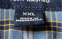 Load image into Gallery viewer, J.Crew Mens Blue Plaid Flex Washed Collared Classic Fit Button-Up Shirt Size XXL
