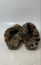 Load image into Gallery viewer, UGG Womens Coquette Brown Leopard Suede Sheepskin Trim Slip-On Slippers EUR 39
