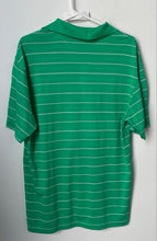 Load image into Gallery viewer, Nike Mens Green Striped Short Sleeve Dri-Fit Golf Pullover Polo Shirt Size M
