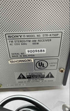 Load image into Gallery viewer, Sony STR-K750P Black Surround Sound 5.1 Channel Stereo Receiver Not Tested
