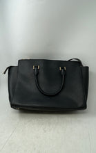 Load image into Gallery viewer, Michael Kors Womens Selma Black Leather Double Handle Zip Top Lined Satchel Bag
