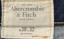 Load image into Gallery viewer, Abercrombie &amp; Fitch Womens Dark Blue Denim Pockets Cut-Off Shorts Size 30x32
