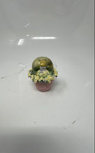 Load image into Gallery viewer, Set Of 3 Pcs Precious Moments Multicolor Girl In A Basket Miniature Snow Globes
