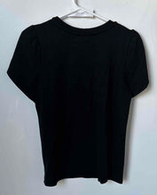 Load image into Gallery viewer, Anne Klein Womens Black Short Sleeve Pullover Blouse Top Size PM
