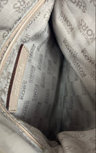 Load image into Gallery viewer, Michael Kors Womens Beige Monogram Print Adjustable Strap Crossbody Bag
