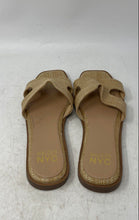 Load image into Gallery viewer, Madden NYC Womens Beige Textured Open Toe Slip-On Flat Slide Sandals Size 9
