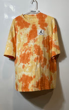 Load image into Gallery viewer, Jordan Mens Essentials Yellow Orange Tie-Dye Short Sleeve Oversized T-Shirt Sz M
