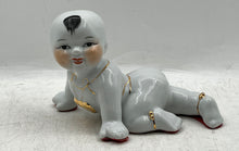 Load image into Gallery viewer, White Chinese Decorative Porcelain Crawling Baby Boy Statue Figurine
