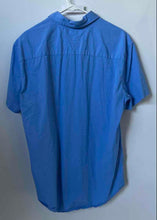 Load image into Gallery viewer, Tommy Hilfiger Mens Blue Short Sleeve Collared Slim-Fit Button-Up Shirt Size XL
