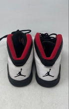 Load image into Gallery viewer, Nike Boys Air Jordan 10 Retro White Black Red Leather Sneakers Shoes Size 7Y
