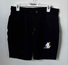 Load image into Gallery viewer, Hugo Boss Mens Black Regular Fit NBA Los Angeles Lakers Athletic Shorts Size M
