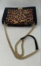 Load image into Gallery viewer, INC International Concepts Womens Ajae Black Brown Animal Print Crossbody Bag
