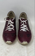 Load image into Gallery viewer, Womens Burgundy Lace-Up Low Top Round Toe Sneaker Shoes Size EUR 37
