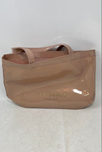 Load image into Gallery viewer, Ted Baker Womens Taupe Plastic Double Handle Shoulder Purse With Tag
