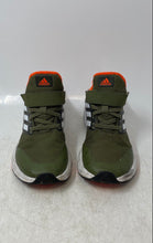 Load image into Gallery viewer, Adidas Boys EQ21 Run 2.0 GY4365 Green Orange Low Top Sneakers Shoes Size 1
