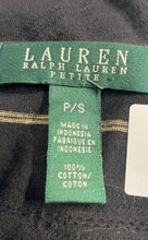 Load image into Gallery viewer, Lauren Ralph Lauren Womens Black Striped 3/4 Sleeve Blouse Top Size P/S
