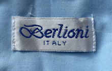 Load image into Gallery viewer, Berlioni Italy Boys Blue Long Sleeve Spread Collar Dress Shirt Size 14
