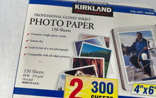 Load image into Gallery viewer, Pack Of 2 Kirkland Signature 4X6 Inkjet Photo Paper 300 Sheets Factory Sealed
