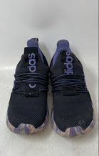 Load image into Gallery viewer, Adidas Kids Lite Racer Adapt 7.0 Black Purple Pink Slip-On Sneaker Shoes Size 2
