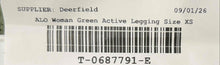 Load image into Gallery viewer, Alo Womens Green Softsculpt Elastic Waist Activewear Compression Leggings Sz XS

