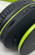 Load image into Gallery viewer, Zihnic Green Black Wireless Over Ear Bluetooth Headphones w/ Case Not Tested

