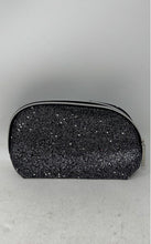 Load image into Gallery viewer, Lancome Paris Womens Gray Glitter Zipper Cosmetic Makeup Handbag
